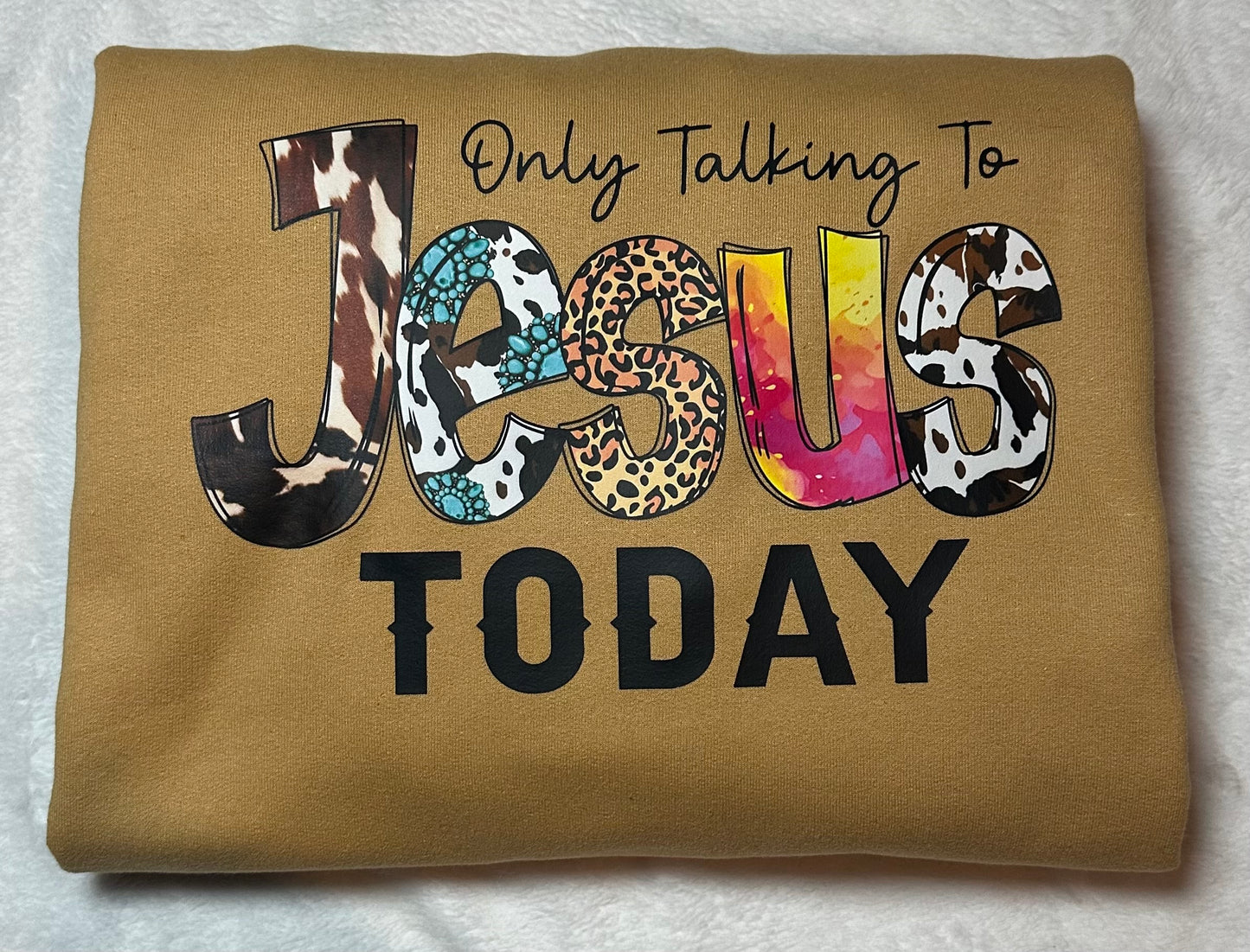 Only talking to Jesus today hoodie