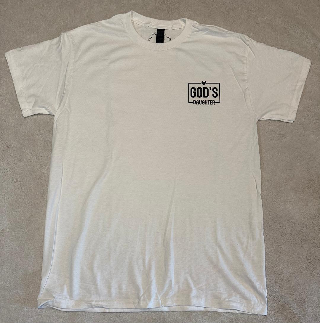 God's daughter pocket white t-shirt