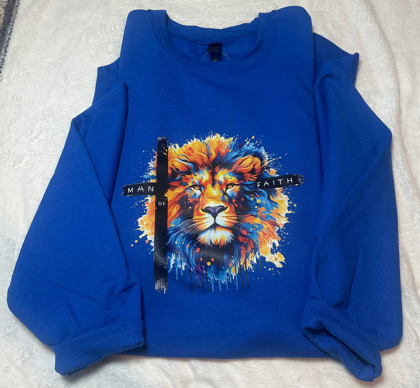 Man of faith crewneck sweater