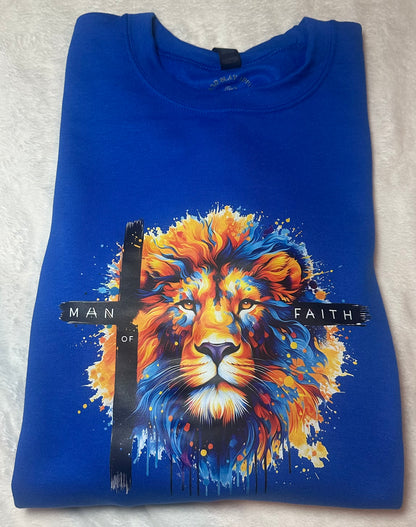 Man of faith crewneck sweater