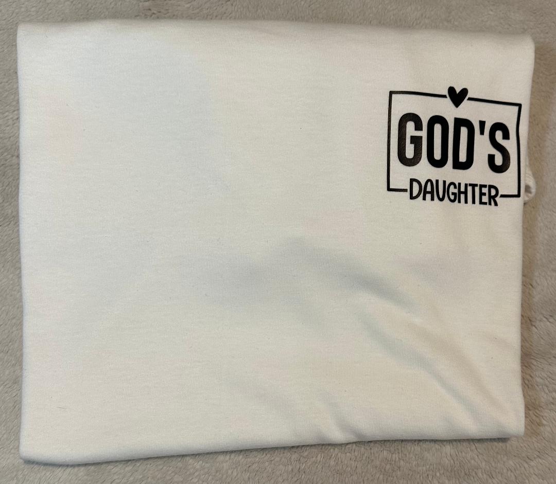 God's daughter pocket white t-shirt