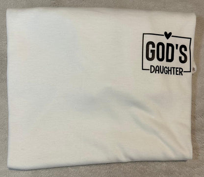 God's daughter pocket white t-shirt