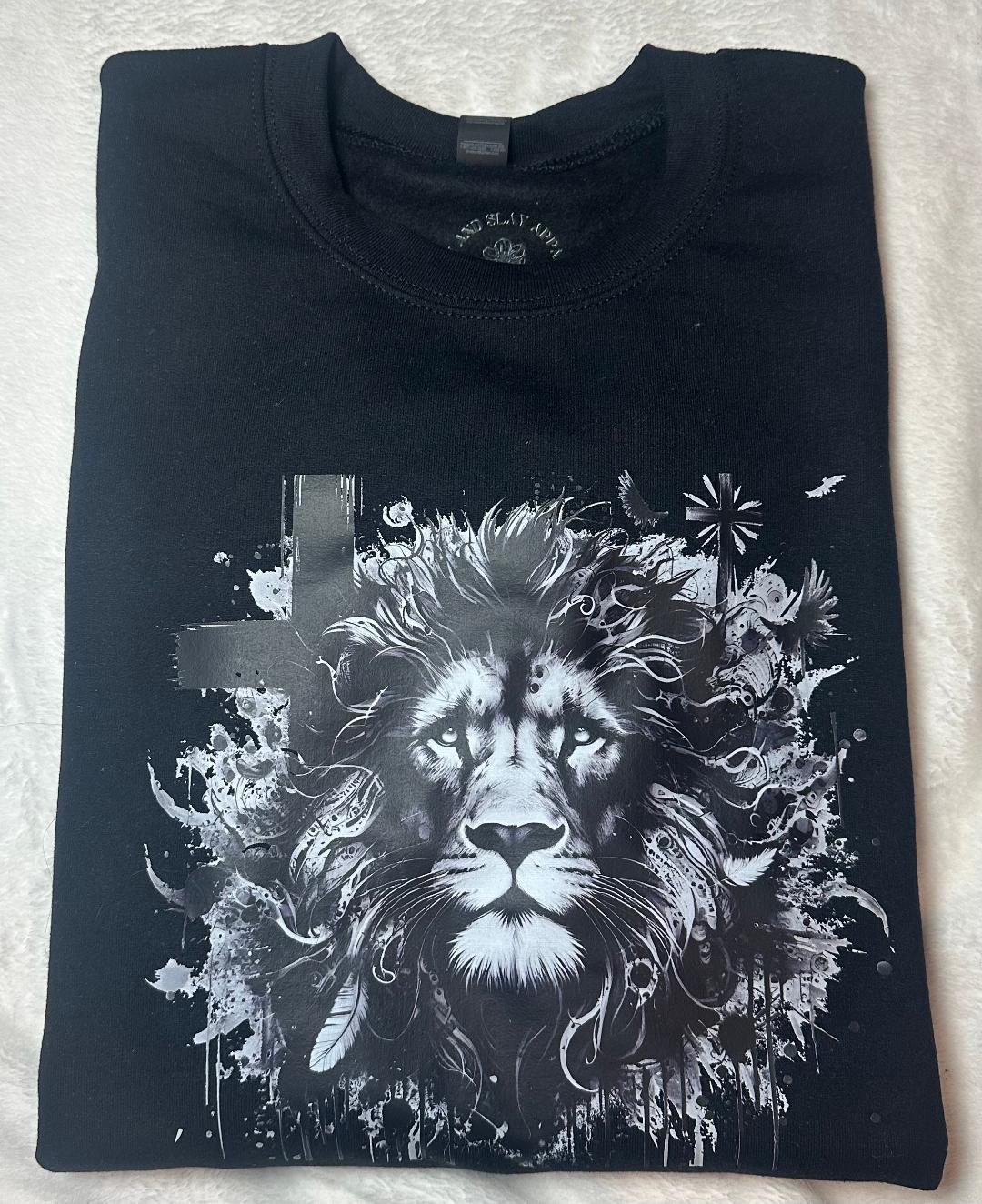 Lion crew neck sweater