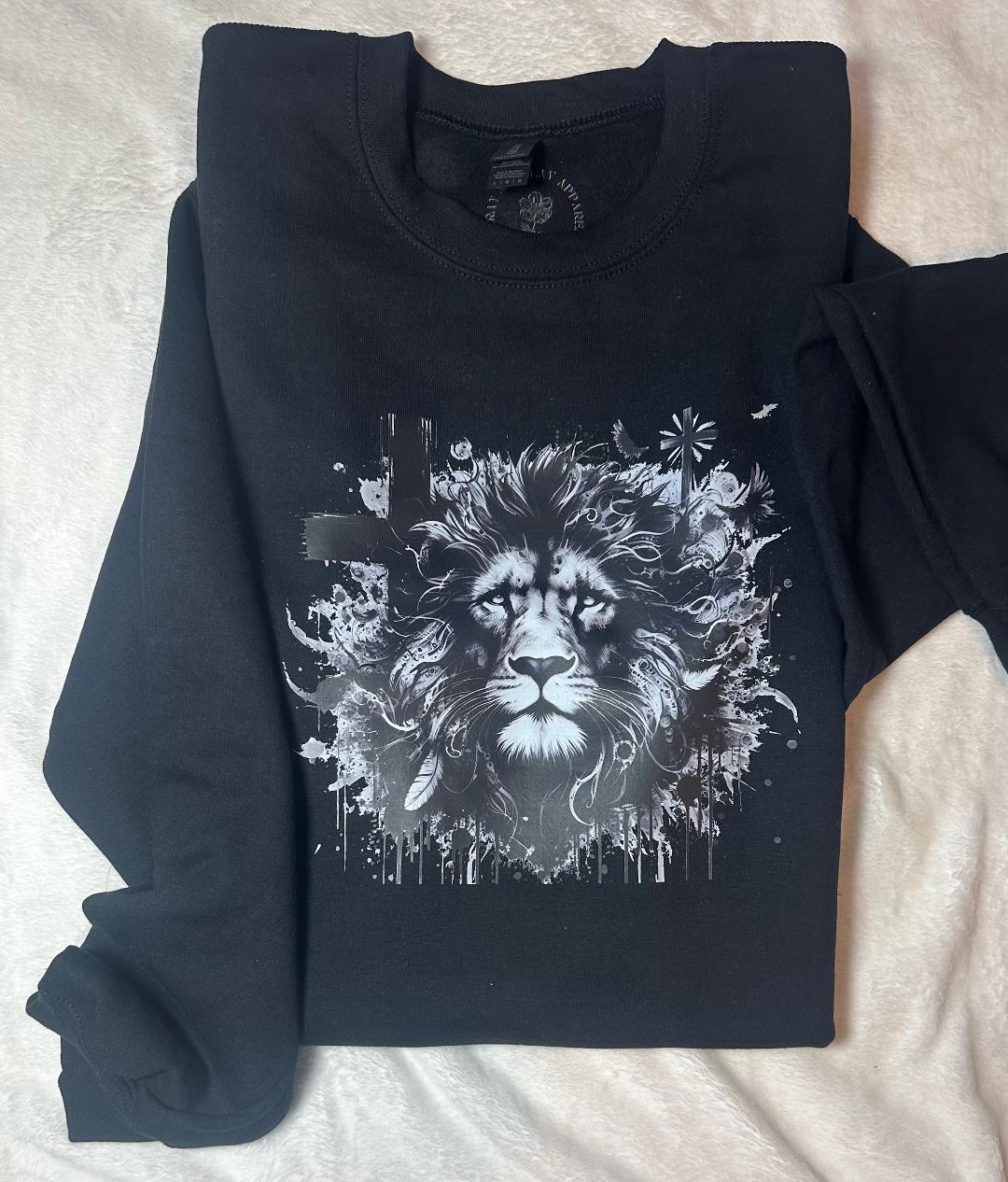 Lion crew neck sweater