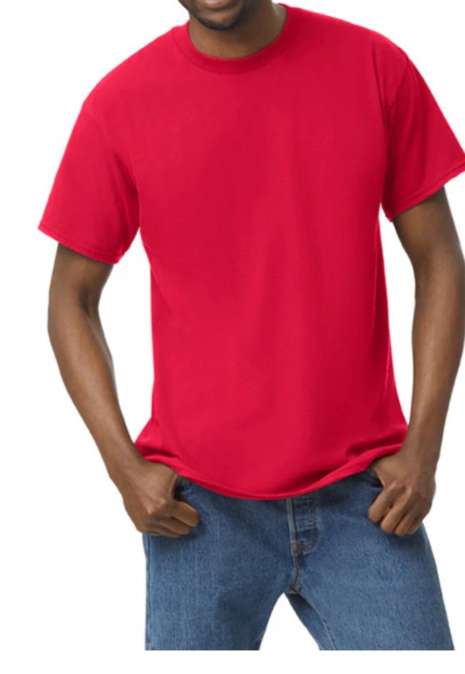 Adult unisex short sleeve t-shirt